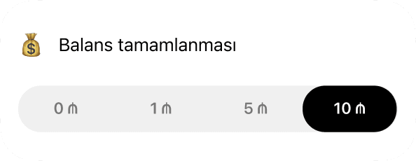 Kartdakı balansın yuvarlaqlaşdırılması