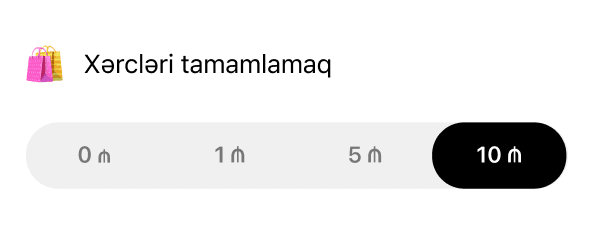 Xərclərin yuvarlaqlaşdırılması